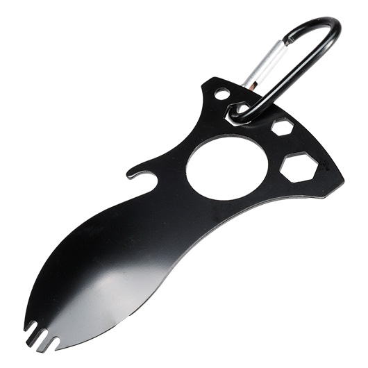 Barbaric Multitool mit Karabinerhaken schwarz Bild 2