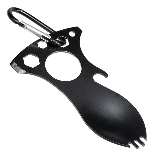 Barbaric Multitool mit Karabinerhaken schwarz Bild 3