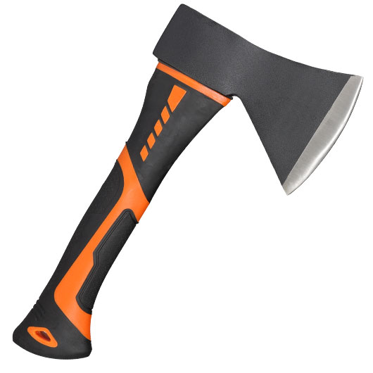 Stahlaxt schwarz/orange inkl. Nylonscheide Bild 1