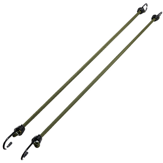 Barbaric Expanderschnur mit Haken 60 cm 2 Stck oliv Bild 1