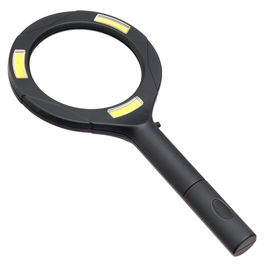 Lupe mit LED-Beleuchtung 5-fache Vergrerung schwarz Bild 1