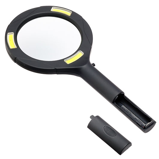 Lupe mit LED-Beleuchtung 5-fache Vergrerung schwarz Bild 6