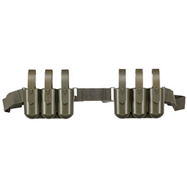 VFC XM651E1 40mm CS Granaten Nylon 6-fach Bandolier f. XM148 / M79 / M203 Reproduktion oliv Bild 3