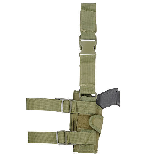 WoSport Universal Tactical Beinholster fr Pistole und Ersatzmagazin Nylon-Fabric rechts oliv Bild 3