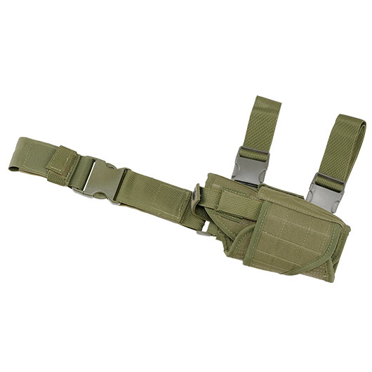WoSport Universal Tactical Beinholster fr Pistole und Ersatzmagazin Nylon-Fabric rechts oliv Bild 4