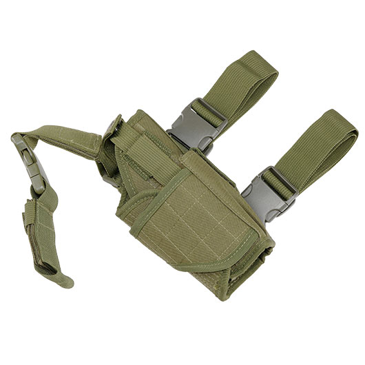 WoSport Universal Tactical Beinholster fr Pistole und Ersatzmagazin Nylon-Fabric rechts oliv Bild 5