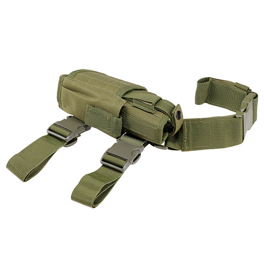 WoSport Universal Tactical Beinholster fr Pistole und Ersatzmagazin Nylon-Fabric rechts oliv Bild 8