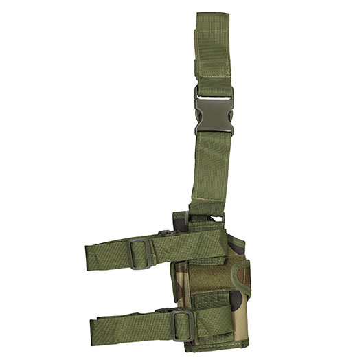 WoSport Universal Tactical Beinholster fr Pistole und Ersatzmagazin Nylon-Fabric rechts woodland Bild 1