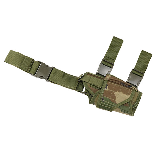 WoSport Universal Tactical Beinholster fr Pistole und Ersatzmagazin Nylon-Fabric rechts woodland Bild 4
