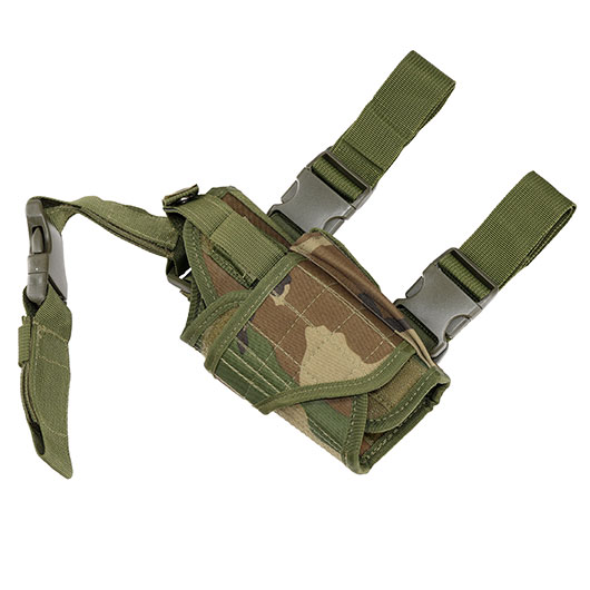 WoSport Universal Tactical Beinholster fr Pistole und Ersatzmagazin Nylon-Fabric rechts woodland Bild 5
