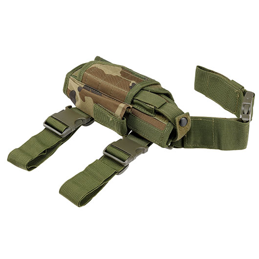 WoSport Universal Tactical Beinholster fr Pistole und Ersatzmagazin Nylon-Fabric rechts woodland Bild 8
