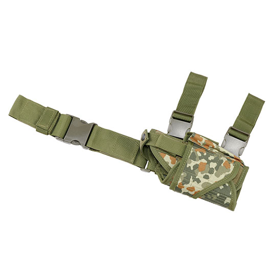 WoSport Universal Tactical Beinholster fr Pistole und Ersatzmagazin Nylon-Fabric rechts flecktarn Bild 4