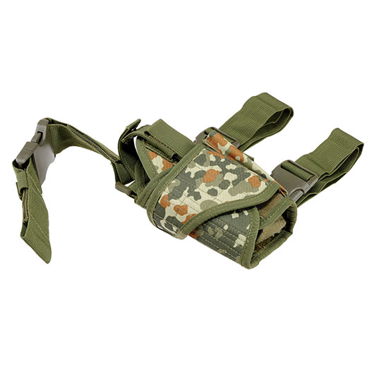 WoSport Universal Tactical Beinholster fr Pistole und Ersatzmagazin Nylon-Fabric rechts flecktarn Bild 6