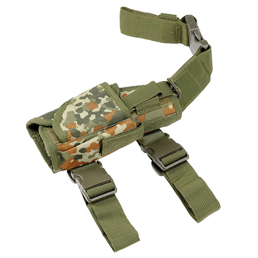 WoSport Universal Tactical Beinholster fr Pistole und Ersatzmagazin Nylon-Fabric rechts flecktarn Bild 7