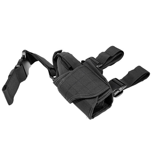 WoSport Universal Tactical Beinholster fr Pistole und Ersatzmagazin Nylon-Fabric rechts schwarz Bild 6