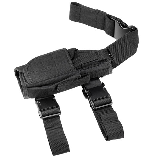 WoSport Universal Tactical Beinholster fr Pistole und Ersatzmagazin Nylon-Fabric rechts schwarz Bild 7