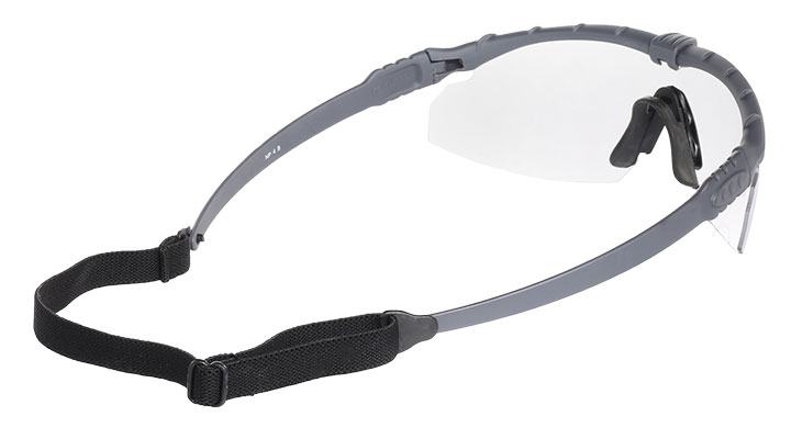 Nuprol Battle Pro Protective Airsoft Schutzbrille grau / klar Bild 2