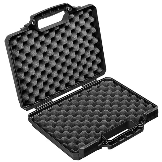 MAX Tactical Pistol Hard Case Pistolenkoffer 30 x 26 x 8,8 cm Waben-Schaumstoff schwarz Bild 5