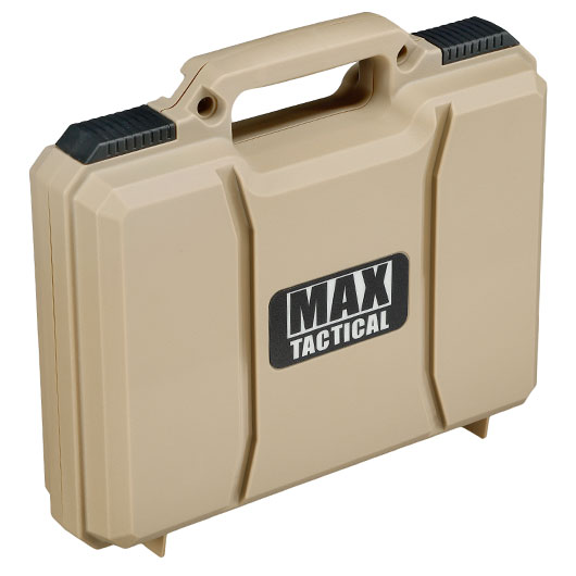 MAX Tactical Pistol Hard Case Pistolenkoffer 30 x 26 x 8,8 cm Waben-Schaumstoff tan Bild 1