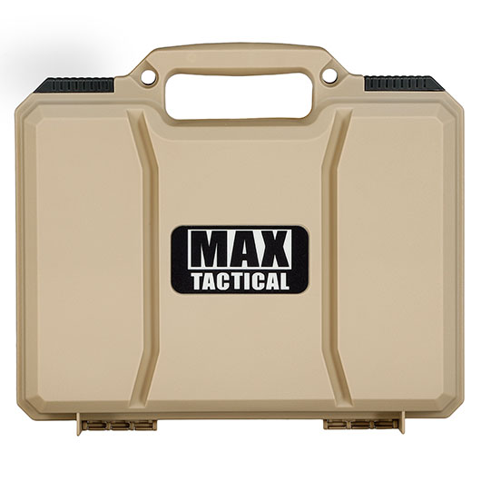 MAX Tactical Pistol Hard Case Pistolenkoffer 30 x 26 x 8,8 cm Waben-Schaumstoff tan Bild 3