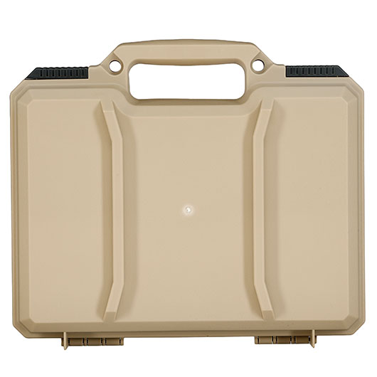 MAX Tactical Pistol Hard Case Pistolenkoffer 30 x 26 x 8,8 cm Waben-Schaumstoff tan Bild 4