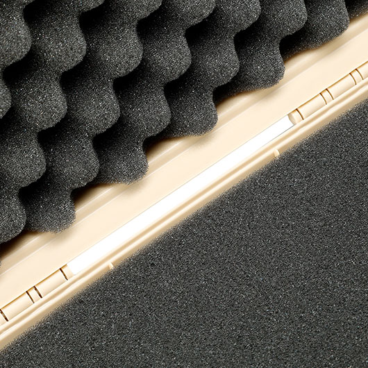 MAX Tactical Pistol Hard Case Pistolenkoffer 30 x 26 x 8,8 cm Waben-Schaumstoff tan Bild 7