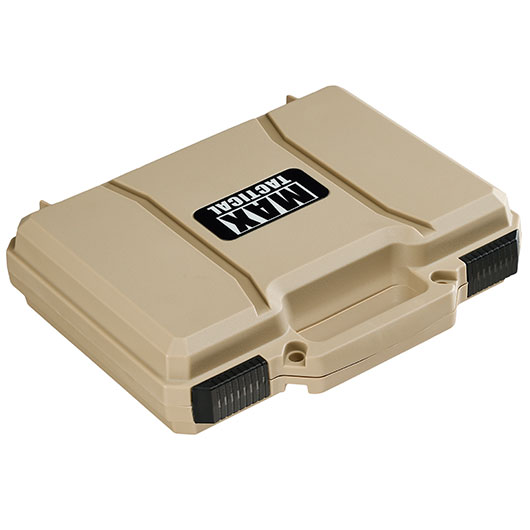 MAX Tactical Pistol Hard Case Pistolenkoffer 30 x 26 x 8,8 cm PnP-Schaumstoff tan
