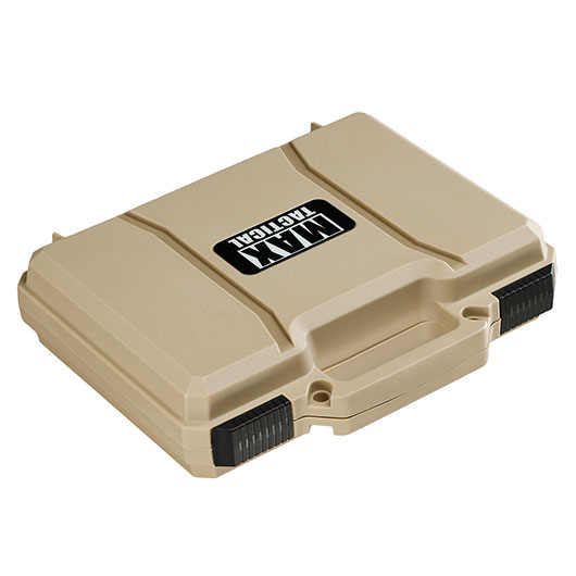 MAX Tactical Pistol Hard Case Pistolenkoffer 30 x 26 x 8,8 cm Waben-Schaumstoff tan