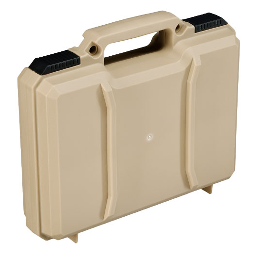 MAX Tactical Pistol Hard Case Pistolenkoffer 30 x 26 x 8,8 cm Waben-Schaumstoff tan Bild 2
