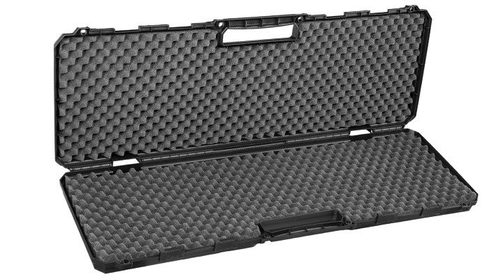 MAX Tactical Hard Case Waffenkoffer 100 x 35 x 10 cm Waben-Schaumstoff schwarz Bild 4