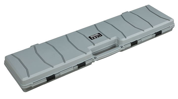 MAX Tactical Hard Case Waffenkoffer 120 x 33 x 11,5 cm Waben-Schaumstoff grau