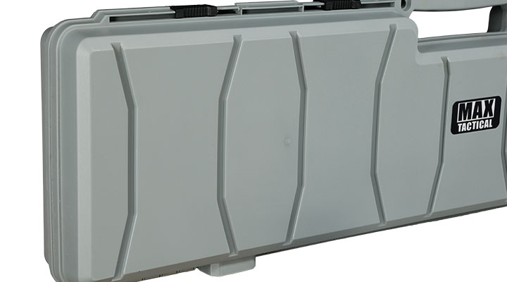 MAX Tactical Hard Case Waffenkoffer 120 x 33 x 11,5 cm Waben-Schaumstoff grau Bild 7