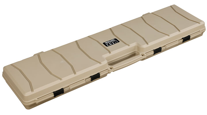 MAX Tactical Hard Case Waffenkoffer 120 x 33 x 11,5 cm Waben-Schaumstoff tan
