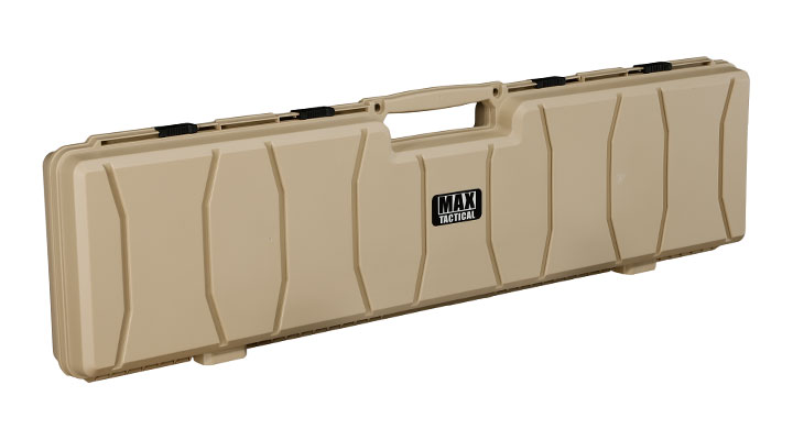 MAX Tactical Hard Case Waffenkoffer 120 x 33 x 11,5 cm Waben-Schaumstoff tan Bild 1