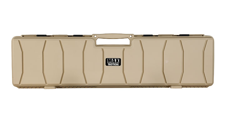 MAX Tactical Hard Case Waffenkoffer 120 x 33 x 11,5 cm Waben-Schaumstoff tan Bild 2