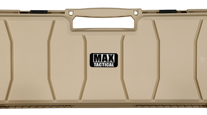 MAX Tactical Hard Case Waffenkoffer 120 x 33 x 11,5 cm Waben-Schaumstoff tan Bild 8