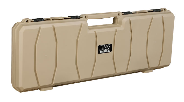 MAX Tactical Hard Case Waffenkoffer 100 x 35 x 10 cm Waben-Schaumstoff tan Bild 1