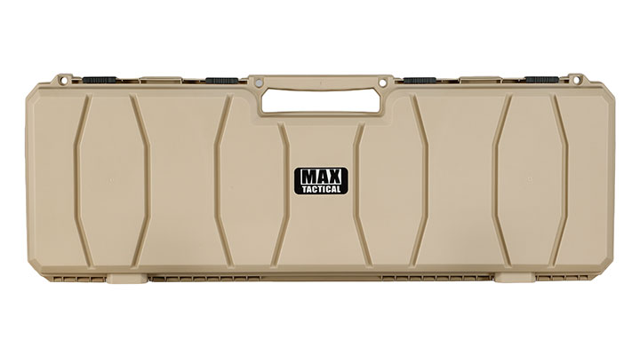 MAX Tactical Hard Case Waffenkoffer 100 x 35 x 10 cm Waben-Schaumstoff tan Bild 2