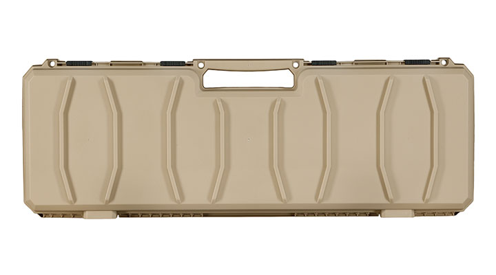 MAX Tactical Hard Case Waffenkoffer 100 x 35 x 10 cm Waben-Schaumstoff tan Bild 3