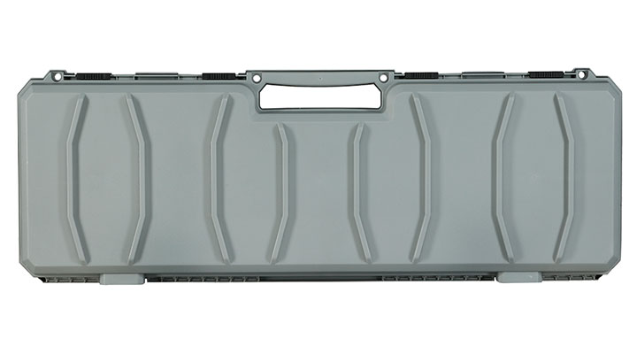 MAX Tactical Hard Case Waffenkoffer 100 x 35 x 10 cm Waben-Schaumstoff grau Bild 3