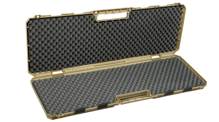 MAX Tactical Hard Case Waffenkoffer 100 x 35 x 10 cm Waben-Schaumstoff oliv Bild 4