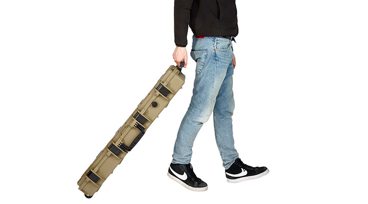 MAX Tactical Large Hard Case Waffenkoffer / Trolley 102 x 36,5 x 14,5 cm PnP-Schaumstoff oliv Bild 11