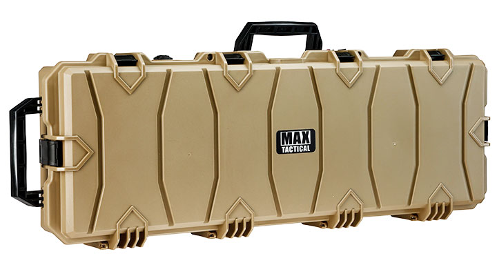 MAX Tactical Large Hard Case Waffenkoffer / Trolley 102 x 36,5 x 14,5 cm PnP-Schaumstoff tan Bild 1