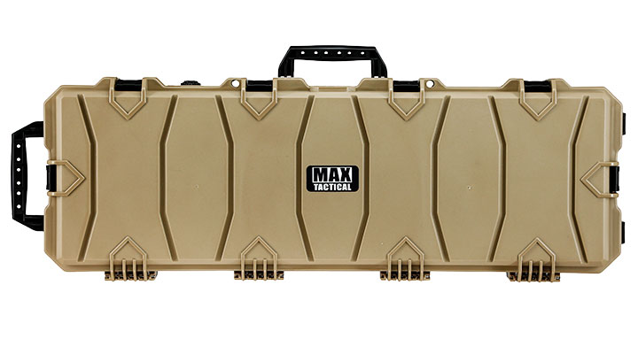 MAX Tactical Large Hard Case Waffenkoffer / Trolley 102 x 36,5 x 14,5 cm PnP-Schaumstoff tan Bild 2