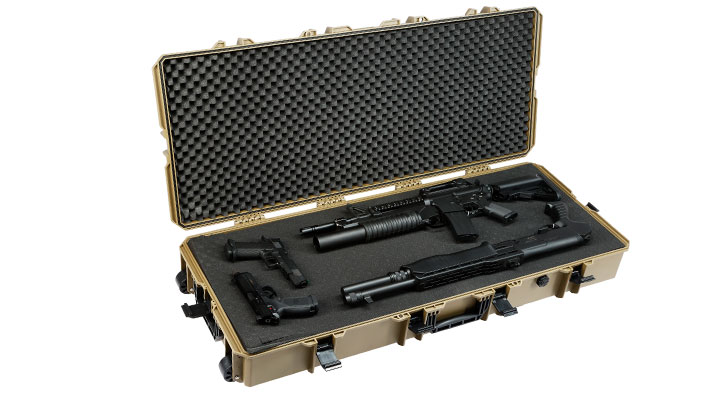 MAX Tactical XX-Large Hard Case Waffenkoffer / Trolley 122 x 51 x 18,5 cm PnP-Schaumstoff oliv Bild 4