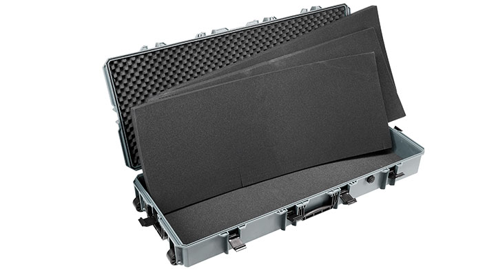MAX Tactical XX-Large Hard Case Waffenkoffer / Trolley 122 x 51 x 18,5 cm PnP-Schaumstoff grau Bild 6
