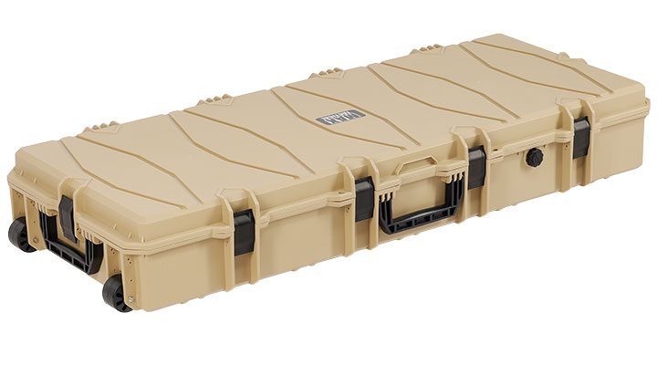MAX Tactical XX-Large Hard Case Waffenkoffer / Trolley 122 x 51 x 18,5 cm PnP-Schaumstoff tan