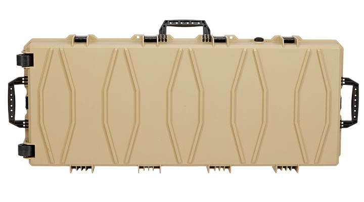 MAX Tactical XX-Large Hard Case Waffenkoffer / Trolley 122 x 51 x 18,5 cm PnP-Schaumstoff tan Bild 3