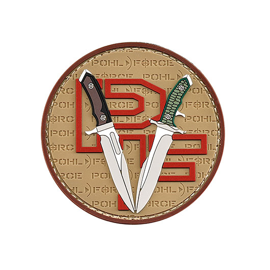 Pohl Force 3D Rubber Patch mit Klettflche MK-8/MK-9 Last Blood braun
