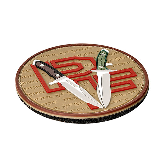 Pohl Force 3D Rubber Patch mit Klettflche MK-8/MK-9 Last Blood braun Bild 1